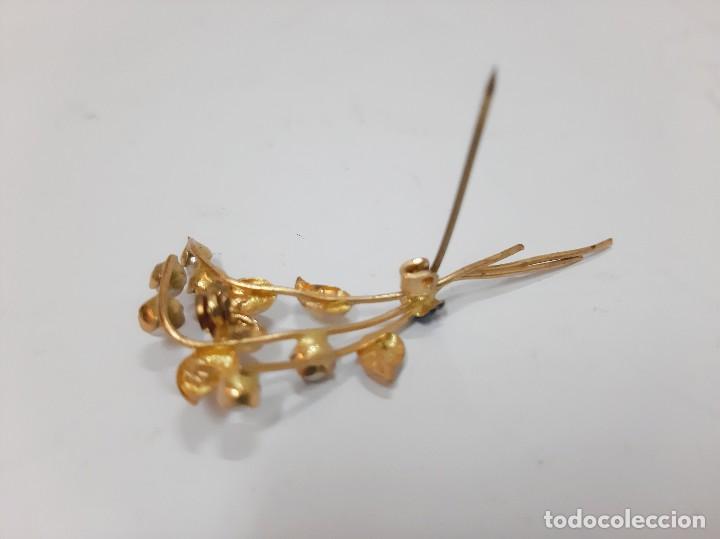 Joyeria: Broche Ramo De Perlas De Imitaci&oacute;n - Foto 4