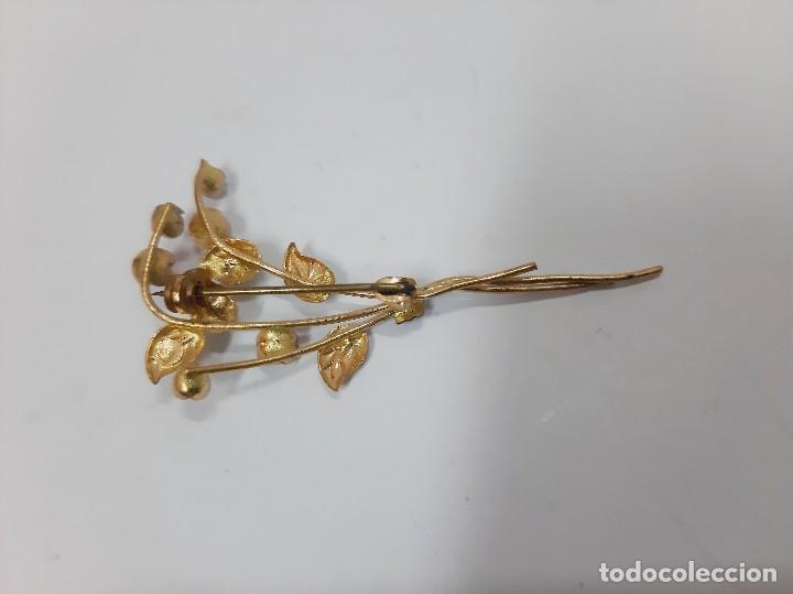 Joyeria: Broche Ramo De Perlas De Imitaci&oacute;n - Foto 5