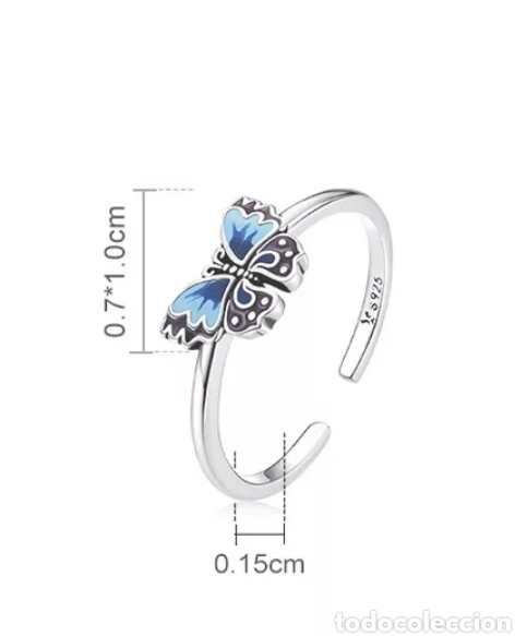 Joyeria: Anillo de Plata Mariposa Azul ENV&Iacute;O GRATIS!! - Foto 7