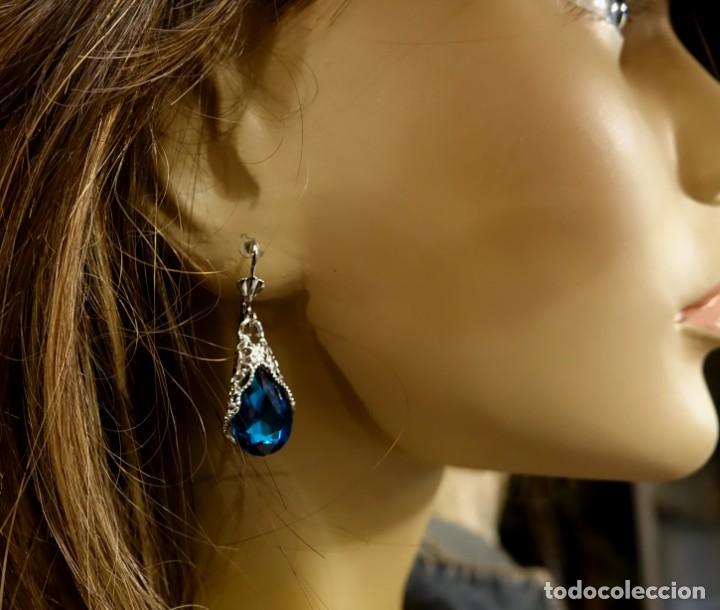 Joyeria: PENDIENTES FILIGRANA AZUL EL&Eacute;CTRICO - Foto 2