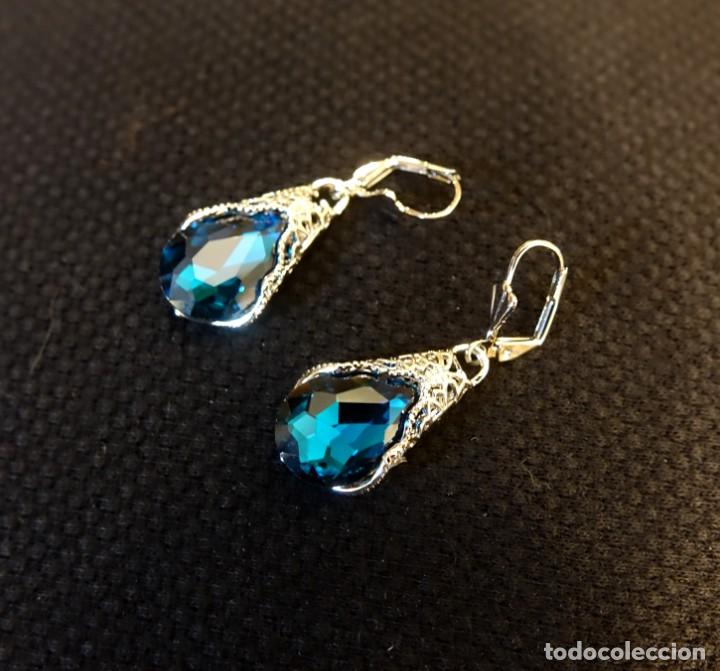 Gioielleria: PENDIENTES FILIGRANA AZUL EL&Eacute;CTRICO