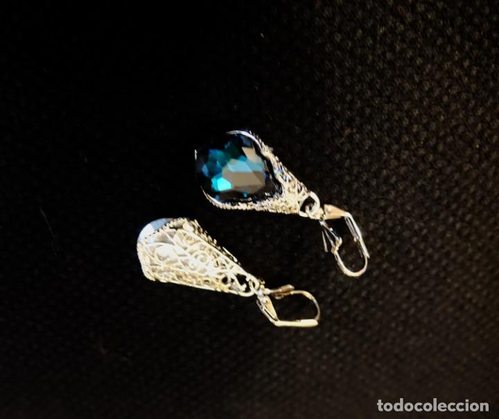 Joyeria: PENDIENTES FILIGRANA AZUL EL&Eacute;CTRICO - Foto 6