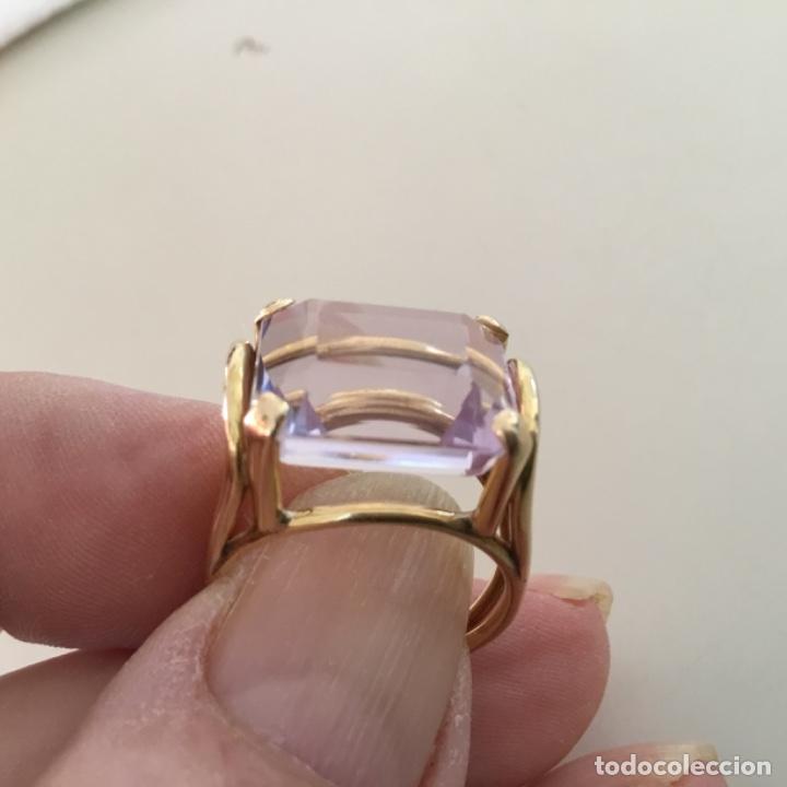 Joyeria: Anillo oro amarillo y Amatista - Foto 1