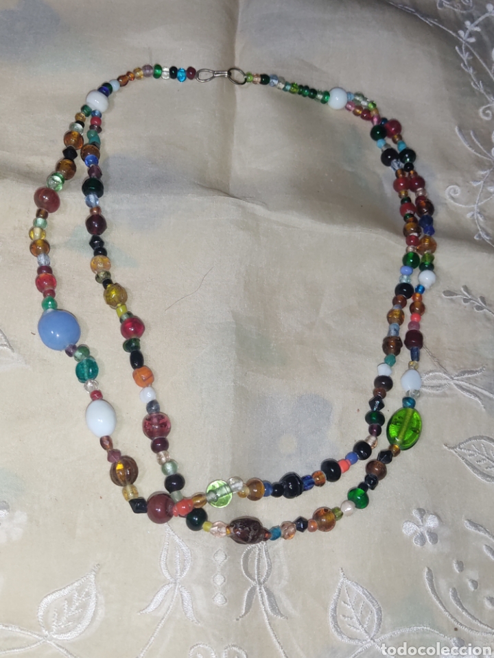 Joyeria: Collar de cristal de murano variado,vintage. - Foto 1