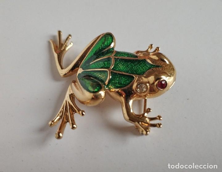 Joyeria: Bonito broche en forma de rana - Foto 1