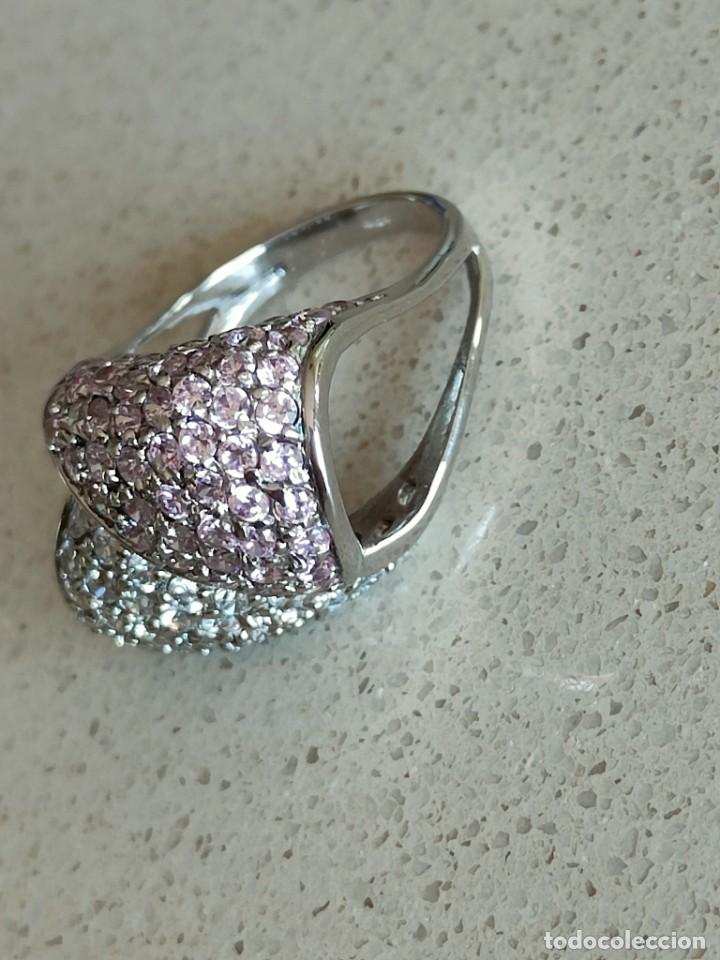 Joyeria: ANILLO PLATA 925 Y CIRCONITAS ROSAS Y BLANCAS - Foto 5
