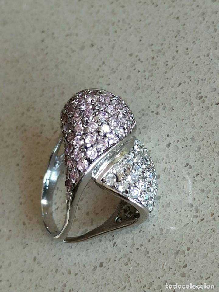 Joyeria: ANILLO PLATA 925 Y CIRCONITAS ROSAS Y BLANCAS - Foto 7