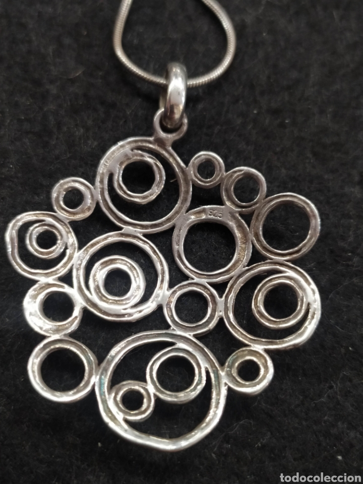 Joyeria: Colgante de plata, geom&eacute;trico c&iacute;rculos. - Foto 2