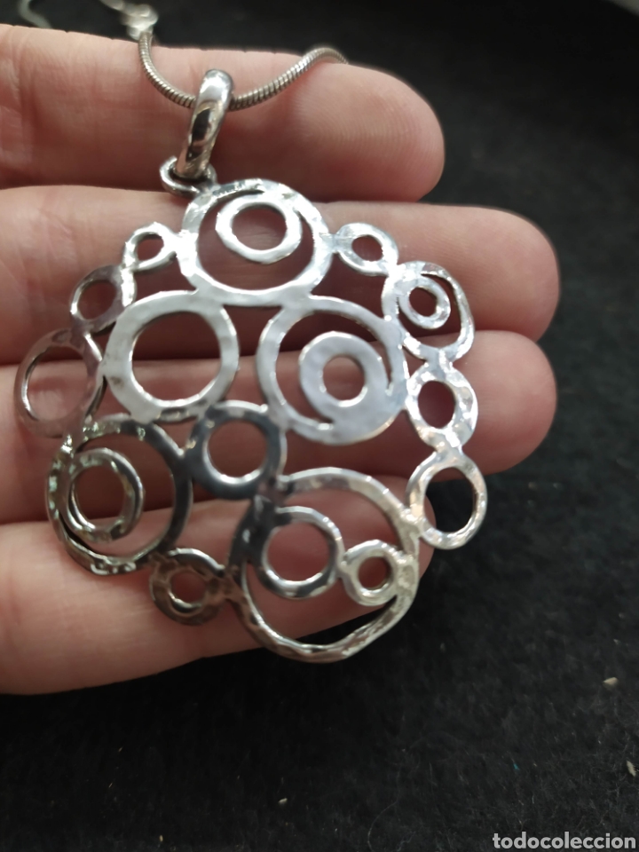 Joyeria: Colgante de plata, geom&eacute;trico c&iacute;rculos. - Foto 4