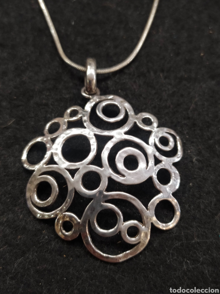 Joyeria: Colgante de plata, geom&eacute;trico c&iacute;rculos. - Foto 1