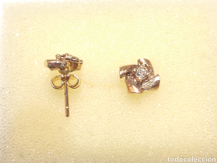 Joyeria: Pendientes chapados de oro. - Foto 2