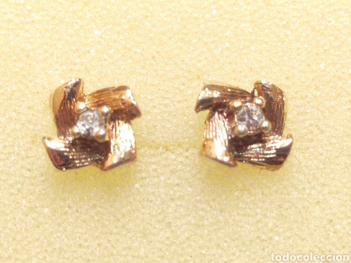 Joyeria: Pendientes chapados de oro. - Foto 1
