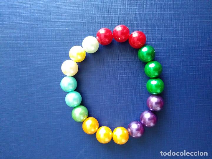 Joyeria: Pulsera de cuentas redondas de colores (1) - Foto 1