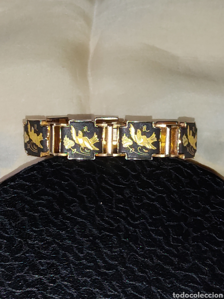 Joyeria: Pulsera damasquinada,Toledo,vintage. - Foto 5