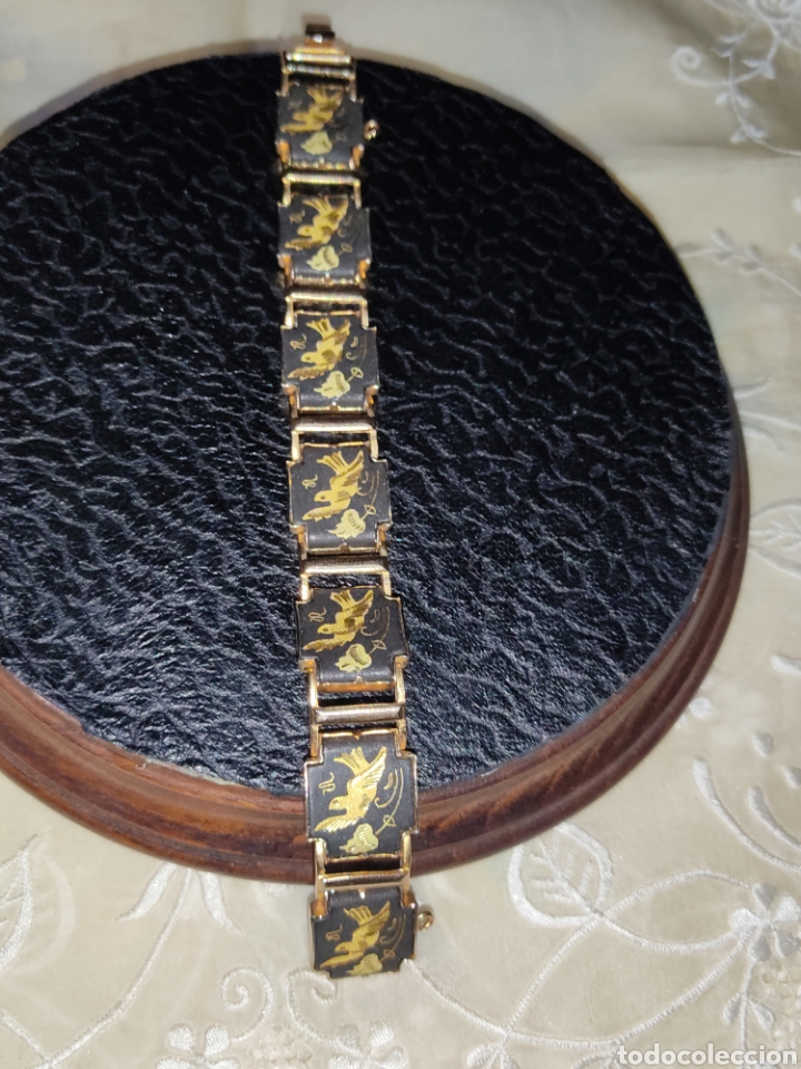 Joyeria: Pulsera damasquinada,Toledo,vintage. - Foto 1