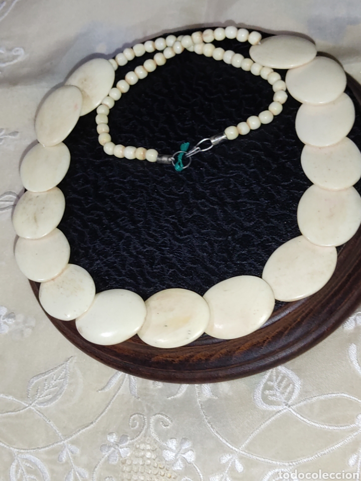 Joyeria: Collar de hueso,vintage. - Foto 4