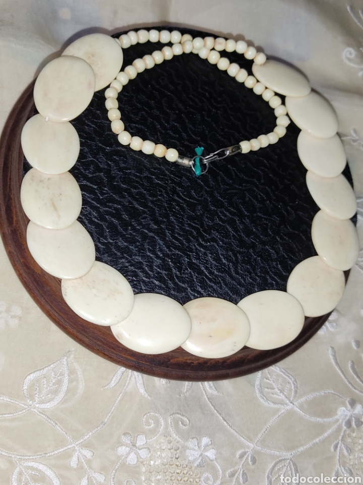 Joyeria: Collar de hueso,vintage. - Foto 5