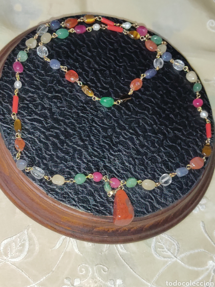 Joyeria: Collar largo de cuarzos con colgante. - Foto 2
