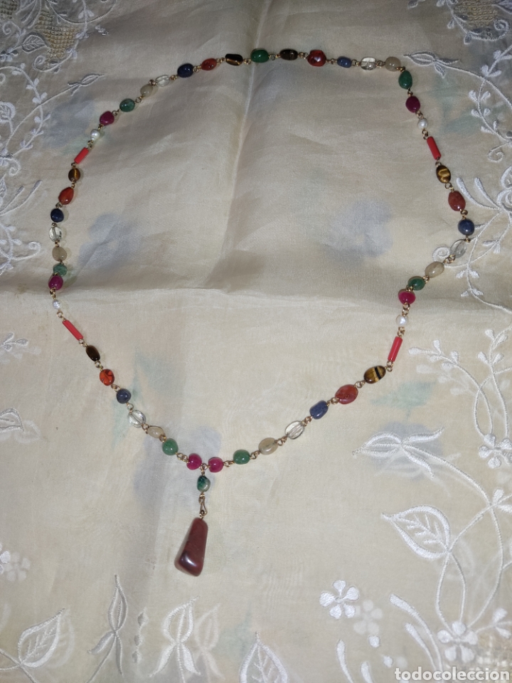 Joyeria: Collar largo de cuarzos con colgante. - Foto 3