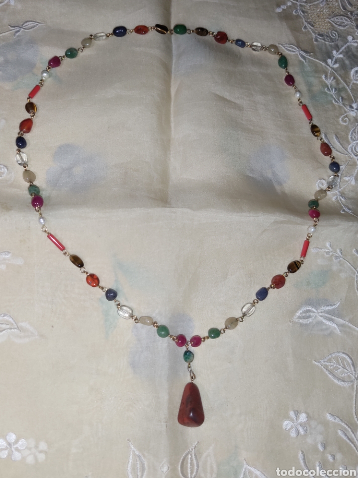 Joyeria: Collar largo de cuarzos con colgante. - Foto 4
