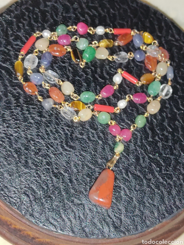 Joyeria: Collar largo de cuarzos con colgante. - Foto 5
