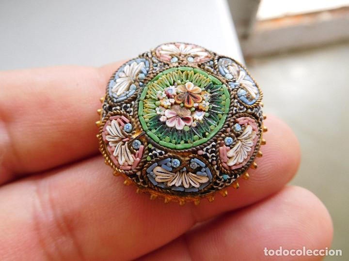 Joyeria: Broche antiguo de micro mosaico - Foto 2