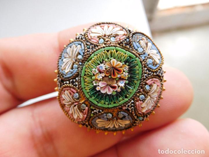 Joyeria: Broche antiguo de micro mosaico - Foto 3