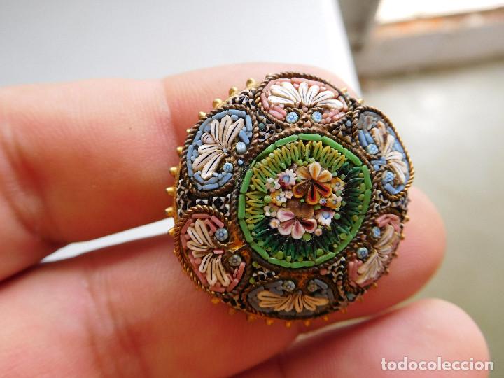 Joyeria: Broche antiguo de micro mosaico - Foto 4