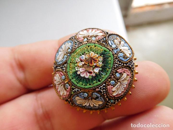 Joyeria: Broche antiguo de micro mosaico - Foto 5
