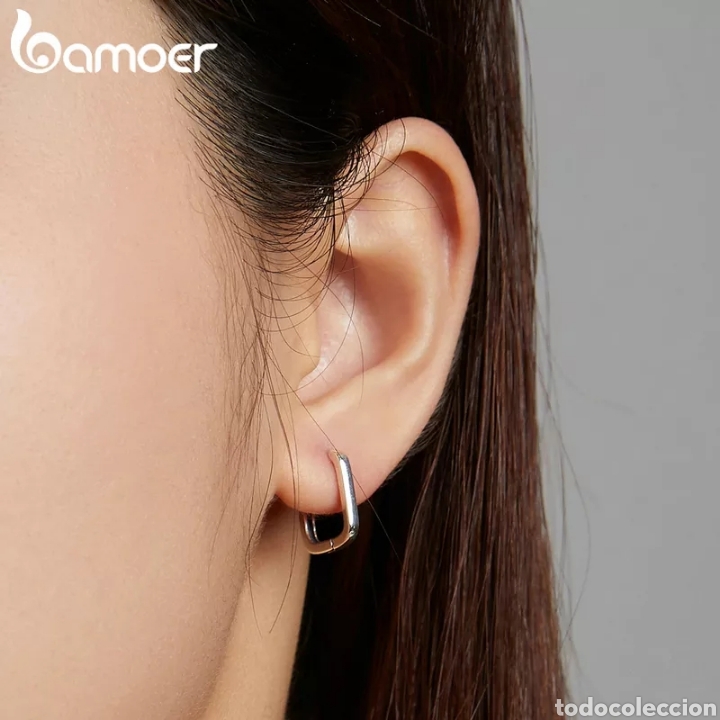 Joyeria: PRECIOSOS PENDIENTES DE PLATA DE LEY CON FORMA RECTANGULAR. REF S3 P JOYERIA - Foto 3
