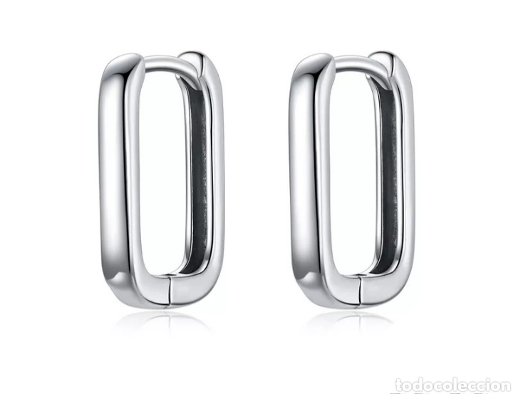 Joyeria: PRECIOSOS PENDIENTES DE PLATA DE LEY CON FORMA RECTANGULAR. REF S3 P JOYERIA - Foto 1