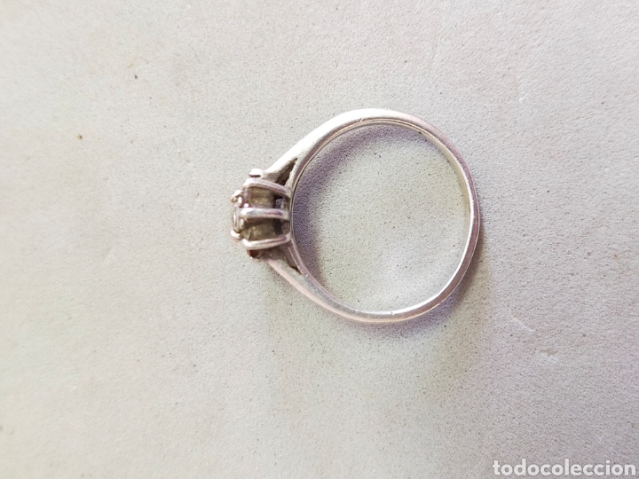 Joyeria: SORTIJA O ANILLO DE PLATA Y CIRCONITAS. - Foto 5