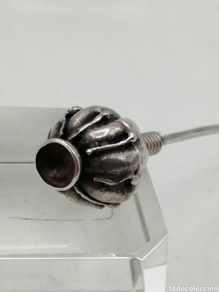 Joyeria: Antiguo alfiler plata de ley - Foto 5