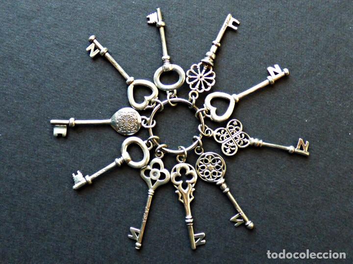 Joyeria: 10 LLAVES DE LA FIRMA ZAJIRA DE PLATA
