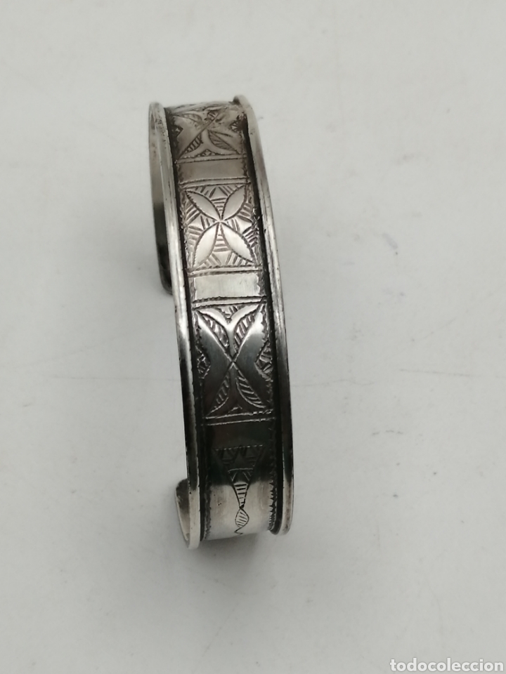 Joyeria: Pulsera brazalete plata repujada - Foto 4