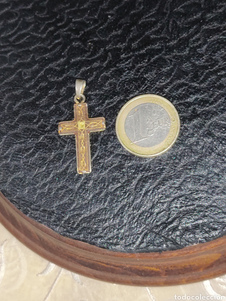 Joyeria: Cruz damasquinada,Toledo. - Foto 2
