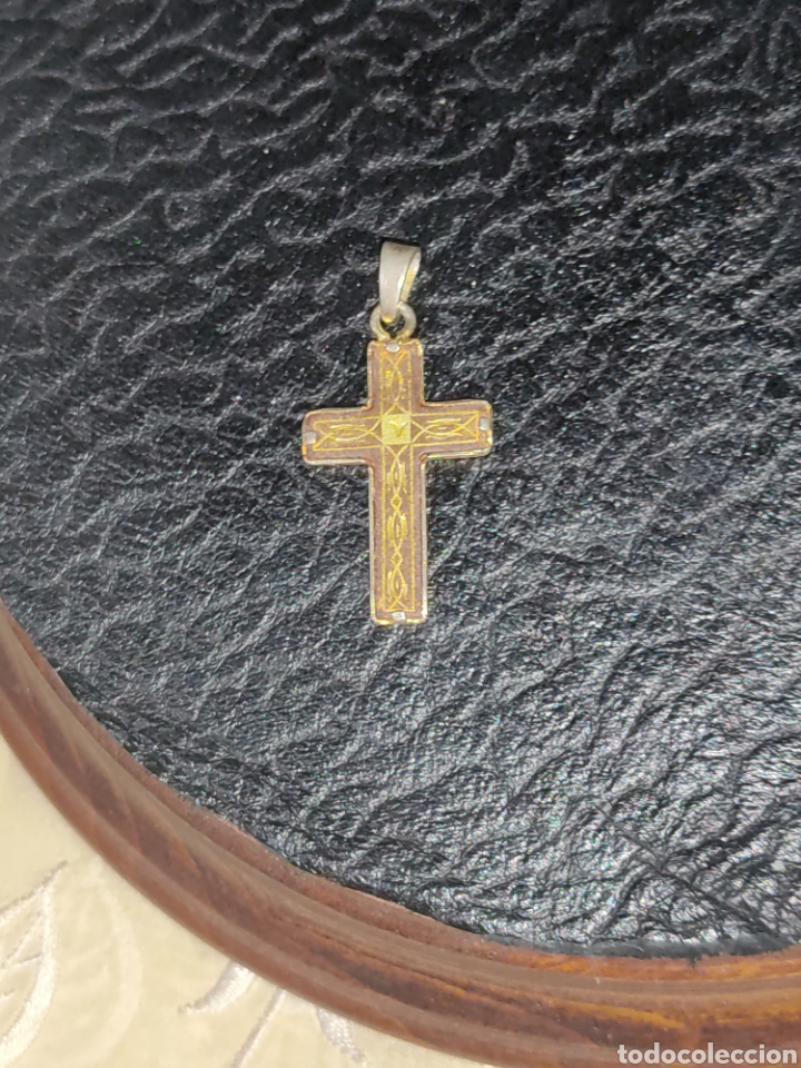Joyeria: Cruz damasquinada,Toledo. - Foto 3