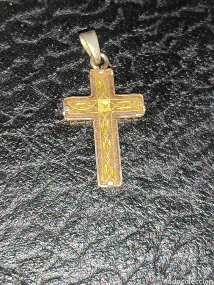 Joyeria: Cruz damasquinada,Toledo. - Foto 6