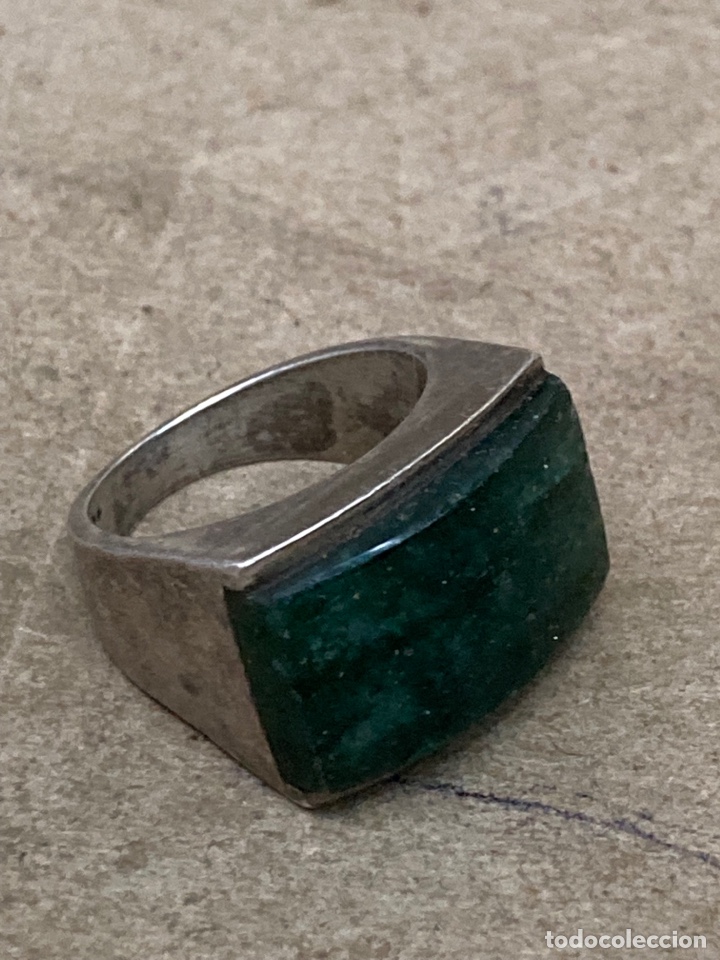 Joyeria: Anillo de plata y Quarzo verde - Foto 1