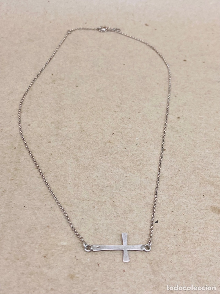 Joyeria: GARGANTILLA de plata con cruz - Foto 1