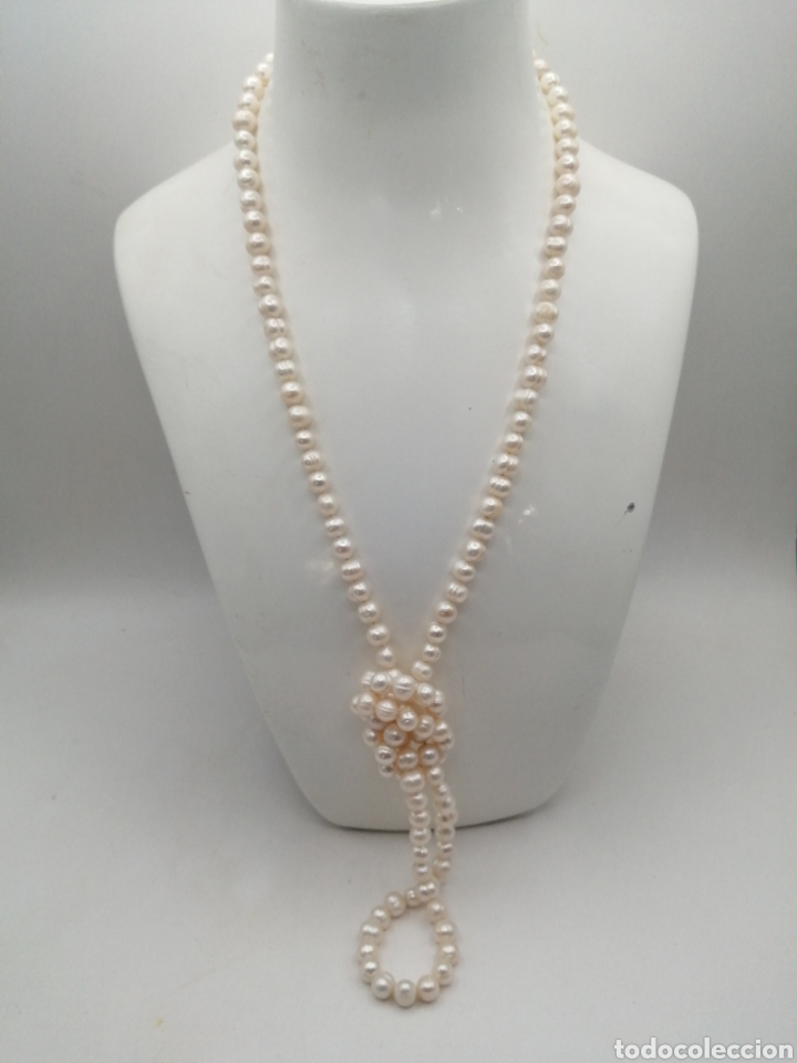 Joyeria: Collar perlas blancas barrocas agua salada - Foto 3