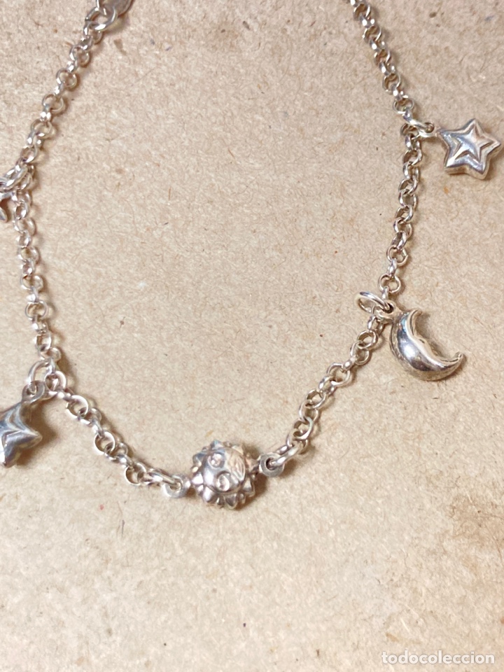 Joyeria: Pulsera de plata con detalles luna estrella y sol - Foto 3