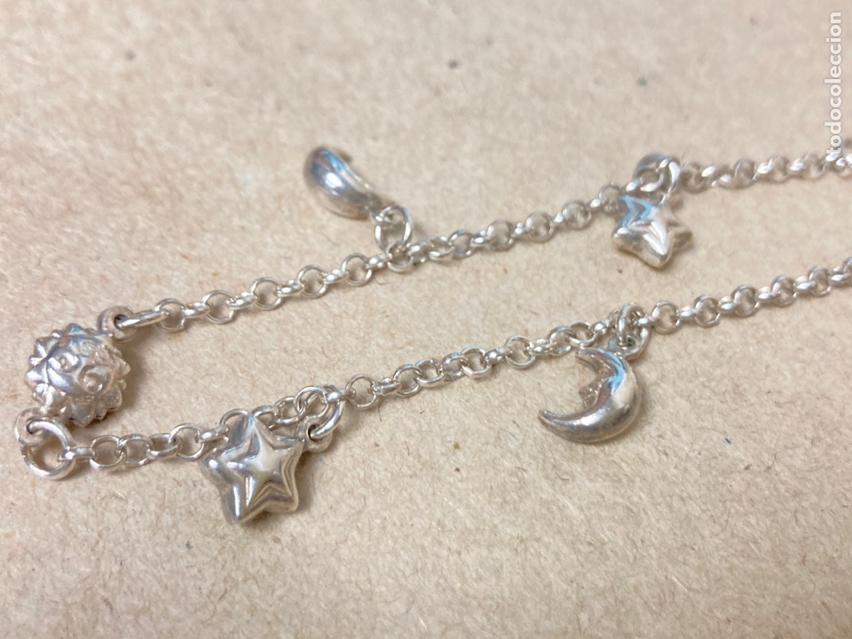 Joyeria: Pulsera de plata con detalles luna estrella y sol - Foto 5