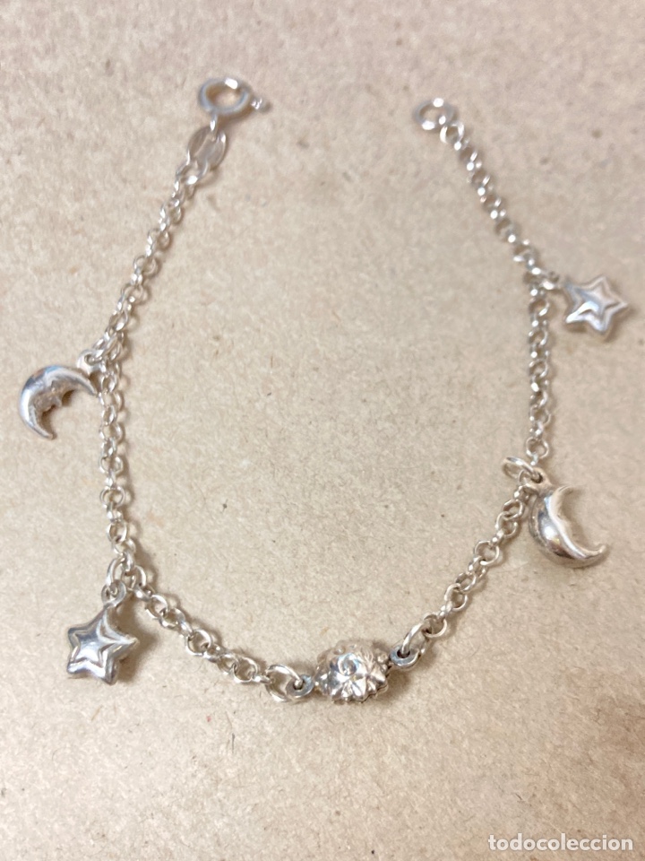Joyeria: Pulsera de plata con detalles luna estrella y sol - Foto 1