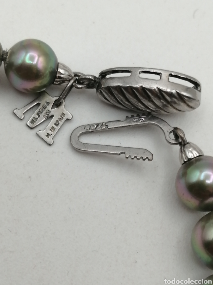 Joyeria: Collar perlas Majorica tono gris. Cierre plata - Foto 5