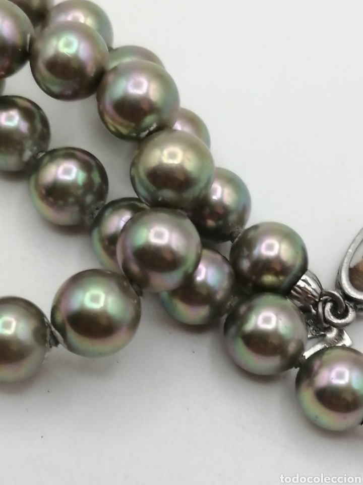 Joyeria: Collar perlas Majorica tono gris. Cierre plata - Foto 6