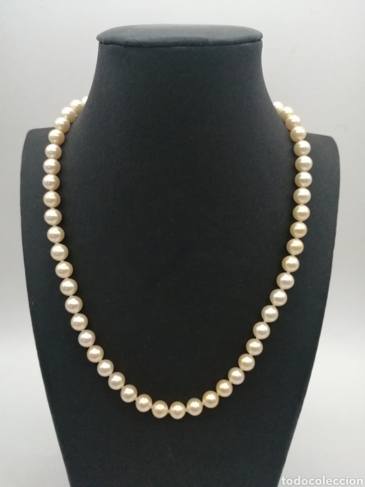 Joyeria: Collar perlas Majorica cierre plata dorada - Foto 2