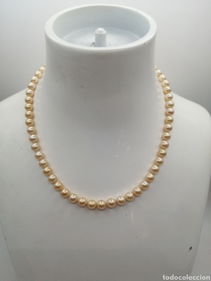 Joyeria: Collar perlas Majorica cierre plata dorada - Foto 1