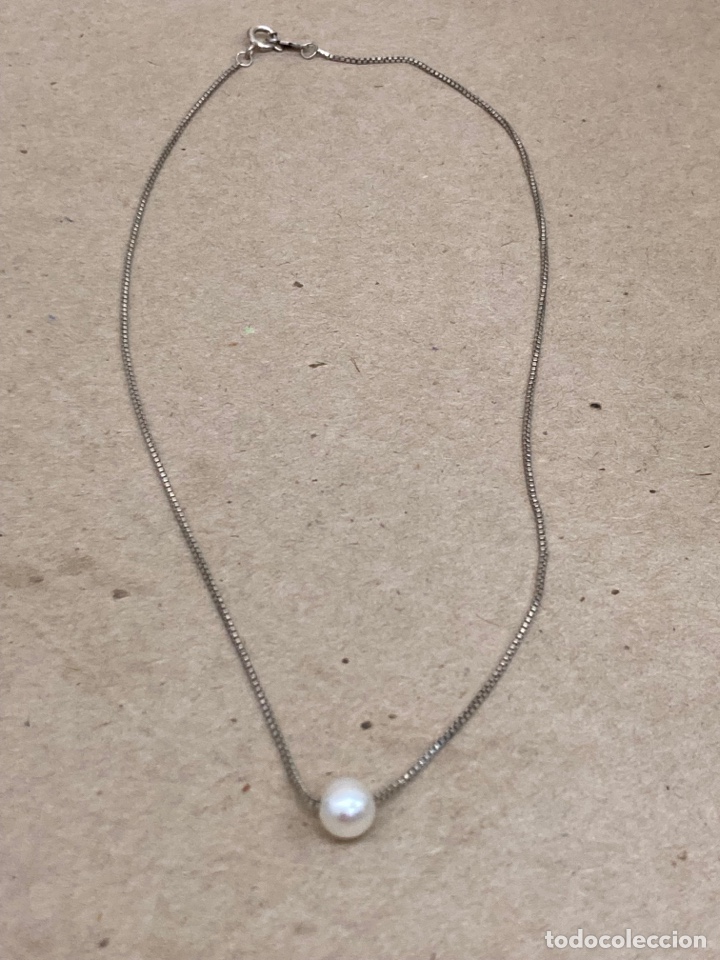 Joyeria: Cadena de plata y perlas - Foto 1