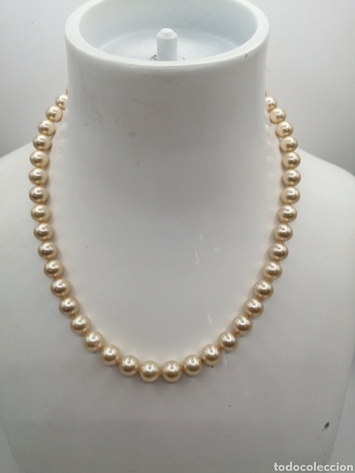 Joyeria: Collar perlas Majorica cierre plata dorada - Foto 1
